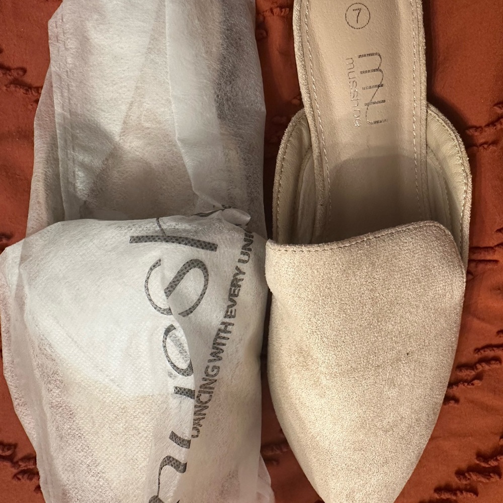 Musse & Cloud Beige Mules